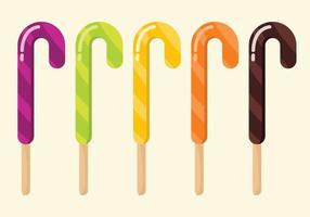 Flat stick candy icon clipart cartoon in vector design