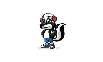 Skunk Mascot Design vector