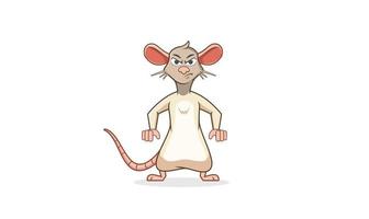 Rat Mascot Design vector