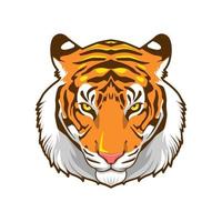 diseño de vector de ilustración de cabeza de tigre