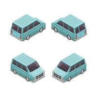 van isometric vector illustration design