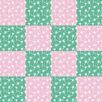 Minimal square pattern from dandelion. Simple art. Light pattern. vector