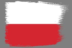 bandera nacional de polonia vector