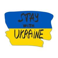 bandera nacional de ucrania vector
