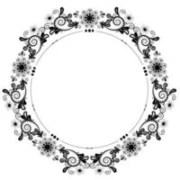 Decorative Round Classic Vintage Frame and Border vector