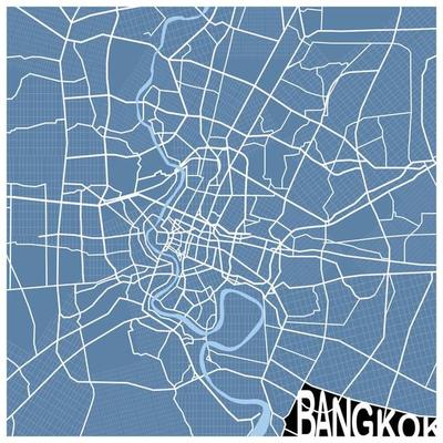 Bangkok Thailand street art map