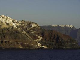 santorini island in greece photo