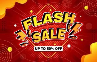 Flash Sale Poster vector