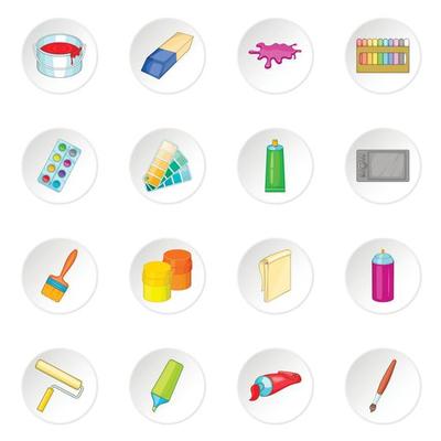 Painter tools icons set