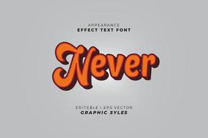 sticker font effect. Modern alphabet design vector