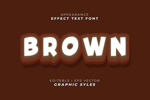 Editable text effect sticker font vector