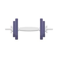 Dumbbell Flat Illustration. Clean Icon Design Element on Isolated White Background vector