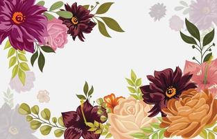 Fall Floral Background vector