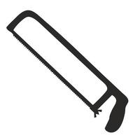 Hacksaw icon. Carpentry tool symbol that can be used for web and mobile app. vector