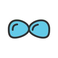 Goggles Filled Line Icon vector