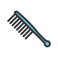 Comb I Filled Line Icon vector