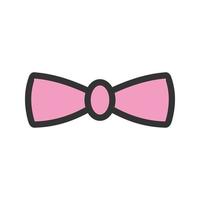 Bow Tie Filled Line Icon vector