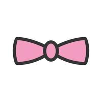 Bow Tie Filled Line Icon vector