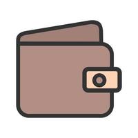 Wallet Filled Line Icon vector