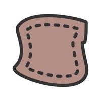 Patch Filled Line Icon vector