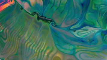 Abstract Swirls and Spreading Paint in Water video