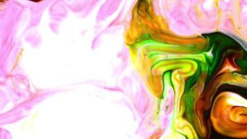 Abstract Swirls and Spreading Paint in Water video