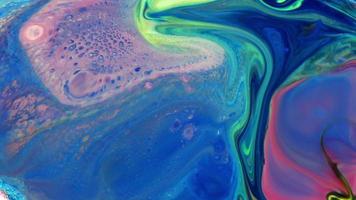 Abstract Swirls and Spreading Paint in Water