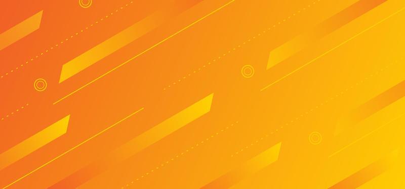 Orange yellow abstract dynamic background. Geometric minimal decoration
