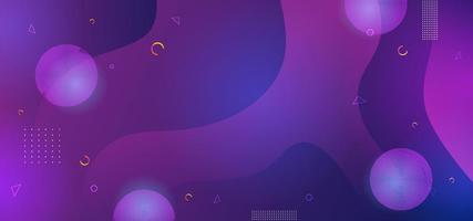 Ultra violet abstract background with fluid liquid gradient shapes. Dynamic modern and futuristic design vector