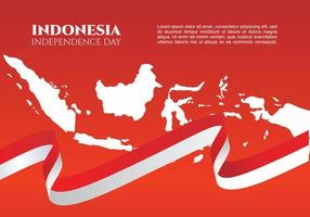 celebración de fondo del día de la independencia de indonesia el 17 de agosto. vector