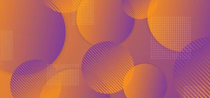 Circle abstract background with gradient dynamic geometry. vector