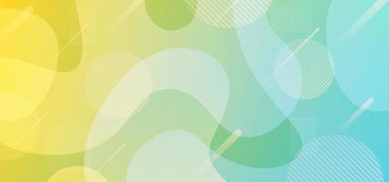 Motion gradient background with abstract fluid futuristic shapes. vector