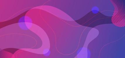 Dynamic abstract background. Vibrant colorful ultra violet liquid shapes. vector