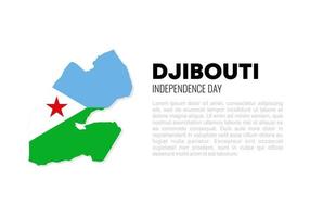 día de la independencia de djibouti para la celebración nacional el 27 y 28 de junio. vector