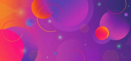 Trendy modern background with abstract geometric dynamic shapes. vector