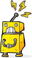 cartoon little robot vector