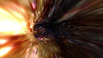 Loop glow space star hyperspace speed warp tunne video