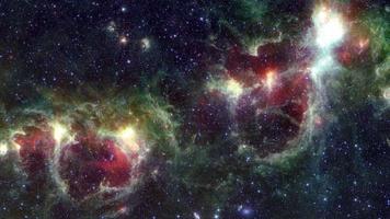 exploração espacial para as nebulosas do coração e da alma video