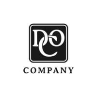 DOC DCO ODC Letter Logo Initials Design vector