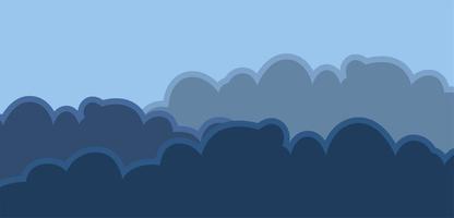 Cloudy Clouds Background For Sad Mood vector