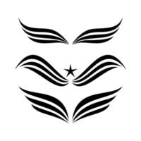 Simple Minimalist Wing Set Vector Design