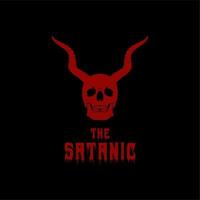 Skull Honrned For Demon Devil Satanic Logo Design Inspiration vector