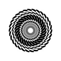 Radial geometric pattern vector image eps10