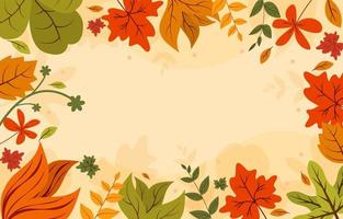 Fall Floral Background vector
