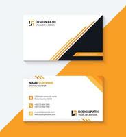 Simpe Business Card Template Design with Logo or Icon for Your Business vector