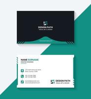 Simple Business Card Template Design vector