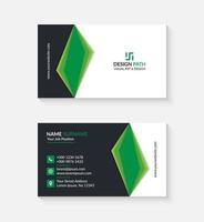 Modern Professional Business Card Template Design with Logo or Icon for Your Business vector