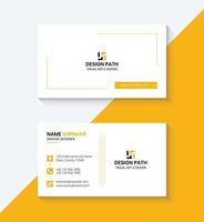Simpe Business Card Template Design with Logo or Icon for Your Business vector