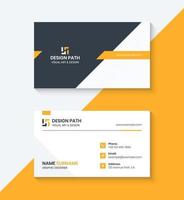 Modern Professional Business Card Template Design with Logo or Icon for Your Business vector