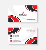 Modern Professional Business Card Template Design with Logo or Icon for Your Business vector